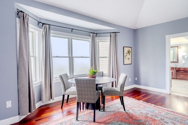 Dining room, Interior, Wood Texture Flooring