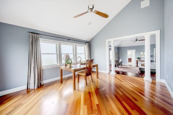 Dining room, Interior, Wood Texture Flooring
