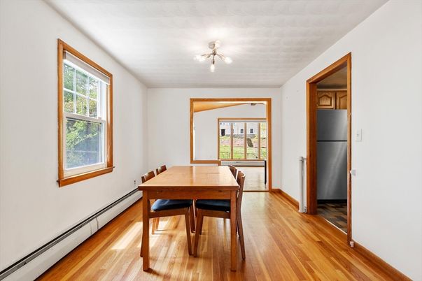 Dining room, Interior, Wood Texture Flooring