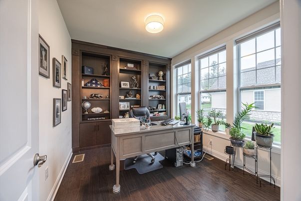 Home Office, Interior, Wood Texture Flooring