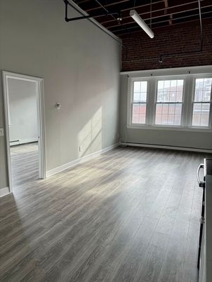 Empty room, Interior, Stone Walls, Wood Texture Flooring