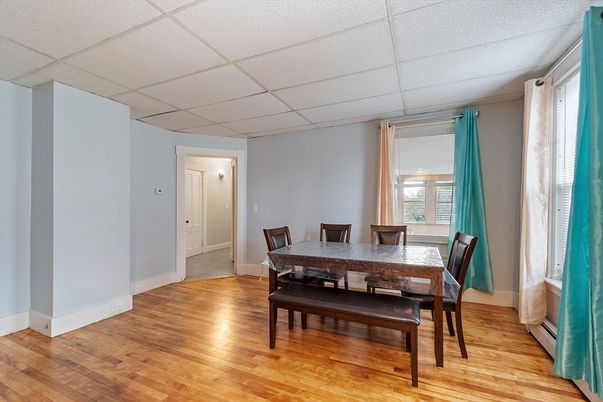 Dining room, Interior, Wood Texture Flooring