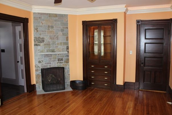 Fireplace, Interior, Stone Walls, Wood Texture Flooring
