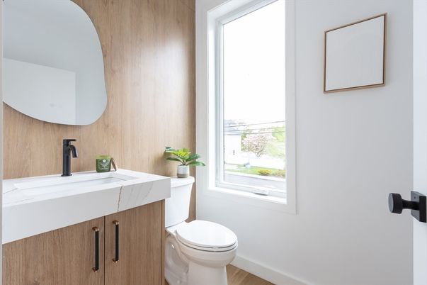 Bathroom, Interior, Wood Texture Flooring