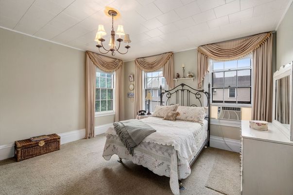 Bedroom, Chandelier, Interior