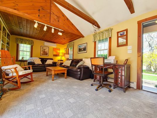 Home Office, Interior, Living room, Wooden Beams, Wooden Ceilings