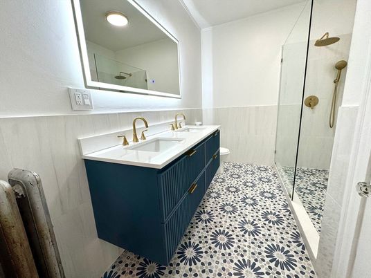 Bathroom, Glass Shower, Interior
