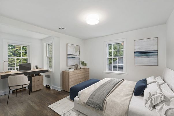 Bedroom, Home Office, Interior, Wood Texture Flooring