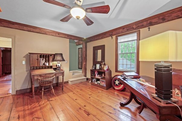 Home Office, Interior, Wood Texture Flooring