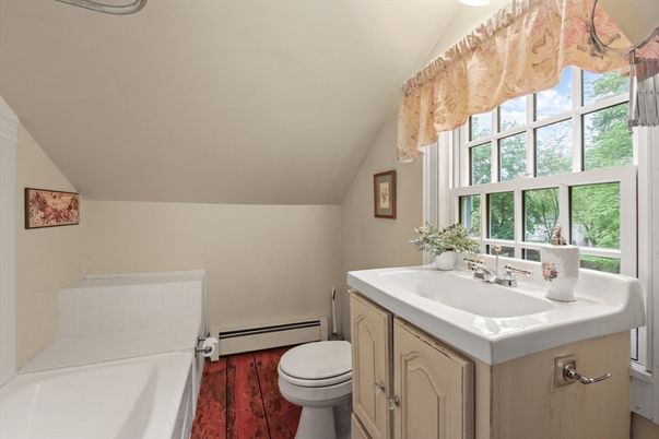 Bathroom, Interior, Wood Texture Flooring