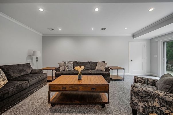 Interior, Living room, Recessed Lighting