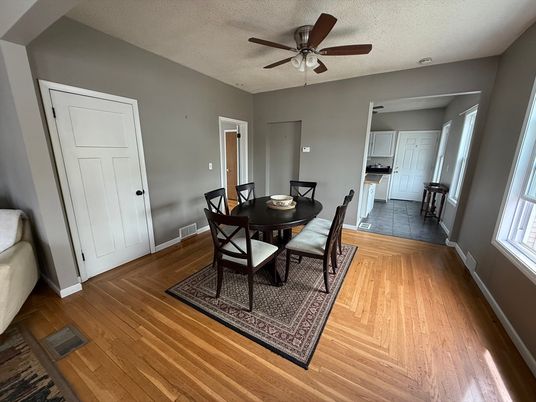 Dining room, Interior, Wood Texture Flooring