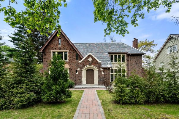 Exterior, Facade, Brick Facade, Tudor Revival