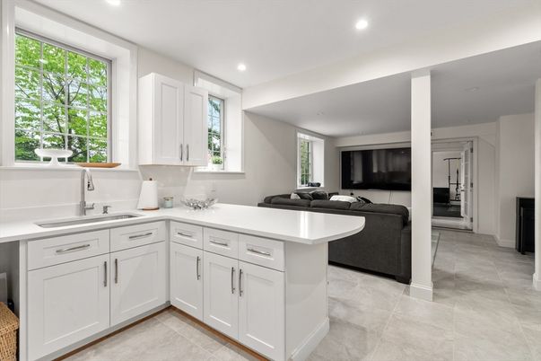 Interior, Kitchen, Living room, Recessed Lighting
