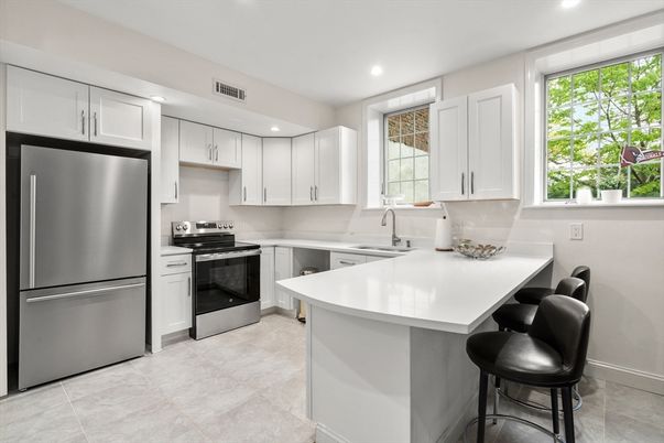 Interior, Kitchen, Recessed Lighting, Stainless Steel Appliances