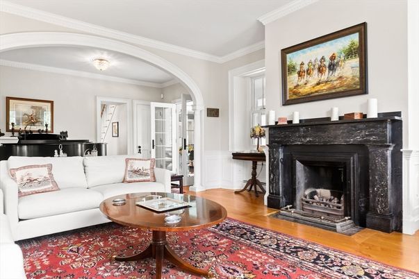 Fireplace, Interior, Living room, Piano, Wood Texture Flooring