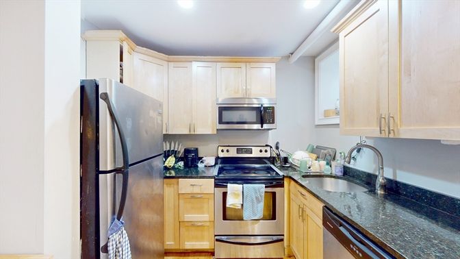 Interior, Kitchen, Recessed Lighting, Stainless Steel Appliances