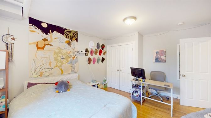 Bedroom, Home Office, Interior, Wood Texture Flooring