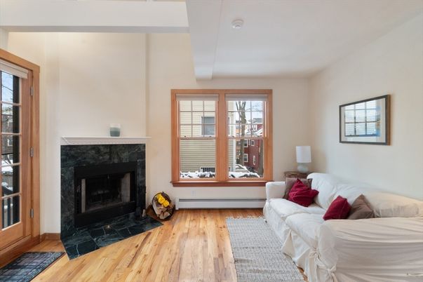Fireplace, Interior, Living room, Wood Texture Flooring