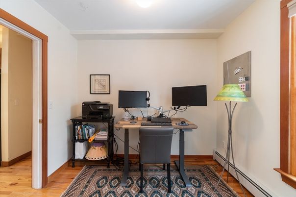 Home Office, Interior, Wood Texture Flooring