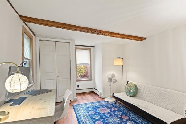 Home Office, Interior, Wooden Beams, Wood Texture Flooring