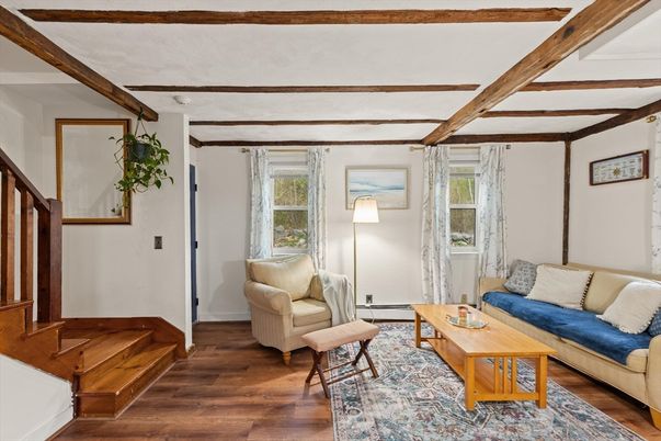 Interior, Living room, Wooden Beams, Wood Texture Flooring
