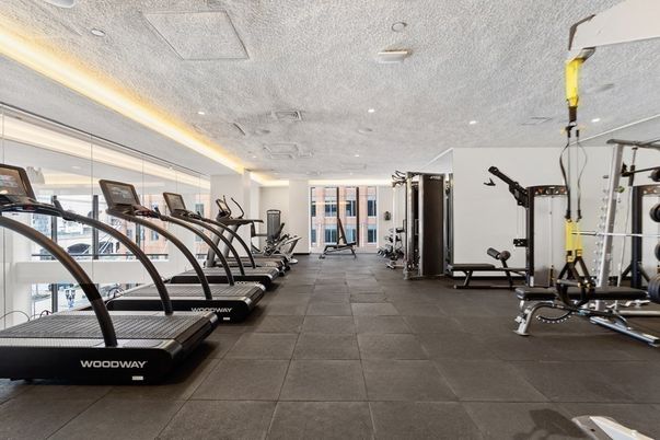 Fitness Equipment, Gym, Interior, Recessed Lighting