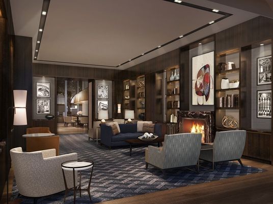 Fireplace, Interior, Living room, Recessed Lighting, Wood Texture Flooring, Wooden Walls