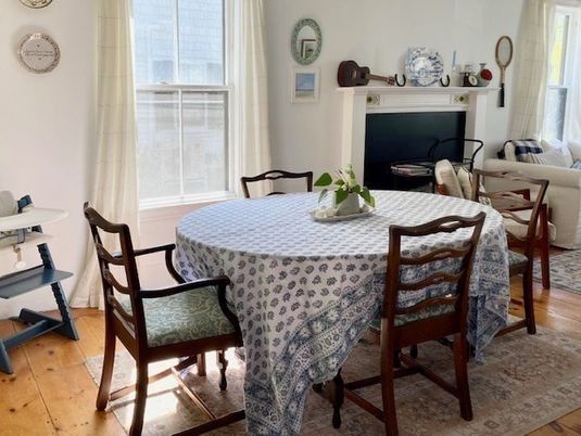 Dining room, Fireplace, Interior, Wood Texture Flooring