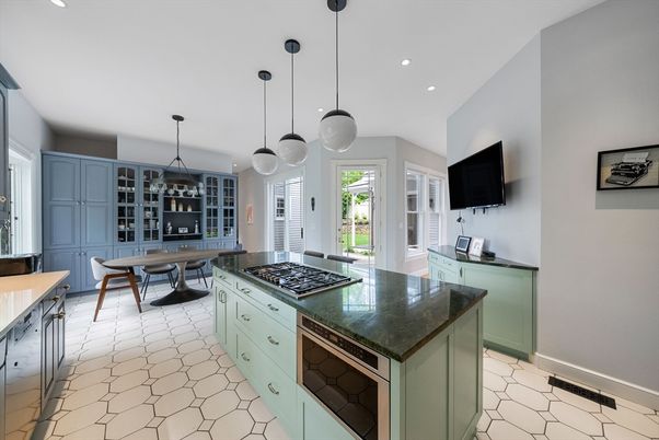Dining room, Interior, Kitchen, Pendant Lights, Recessed Lighting