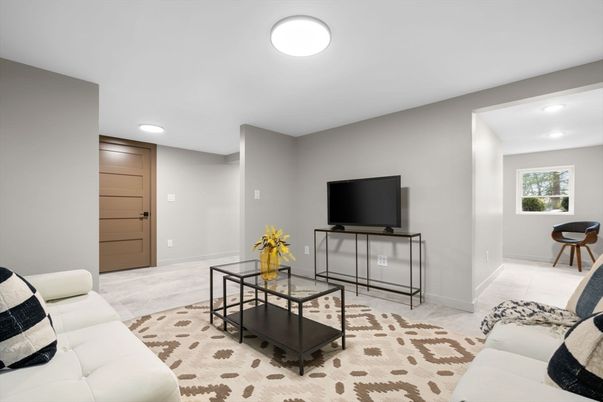 Interior, Living room, Recessed Lighting