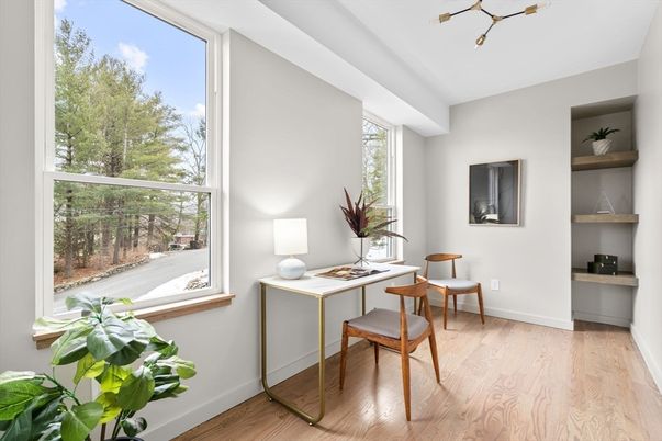 Home Office, Interior, Wood Texture Flooring