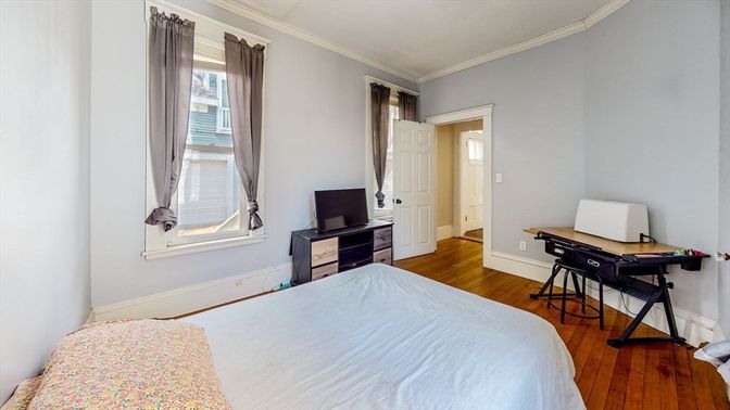 Bedroom, Home Office, Interior, Wood Texture Flooring