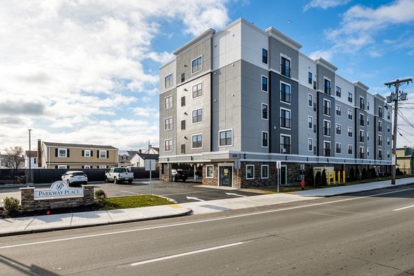 Exterior, Facade, Condo Building