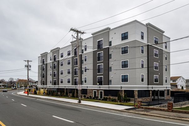 Exterior, Facade, Condo Building