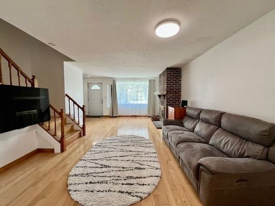 Fireplace, Interior, Living room, Wood Texture Flooring