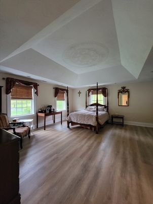 Bedroom, Interior, Wood Texture Flooring
