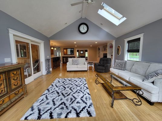 Interior, Kitchen, Living room, Recessed Lighting, Wood Texture Flooring