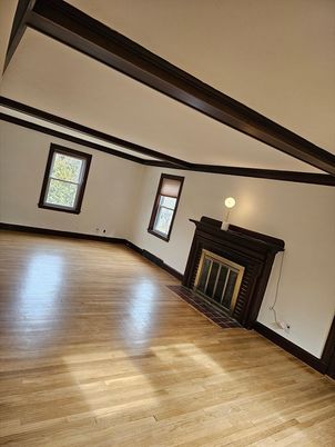 Empty room, Fireplace, Interior, Wood Texture Flooring