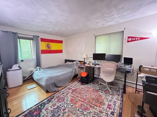 Bedroom, Home Office, Interior, Wood Texture Flooring