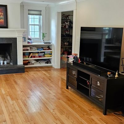 Fireplace, Interior, Wood Texture Flooring