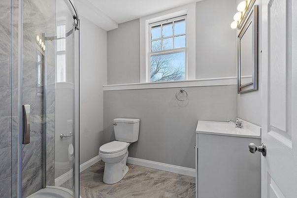 Bathroom, Glass Shower, Interior, Marble
