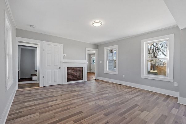 Bathroom, Empty room, Interior, Wood Texture Flooring