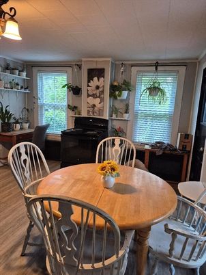 Dining room, Interior, Wood Texture Flooring