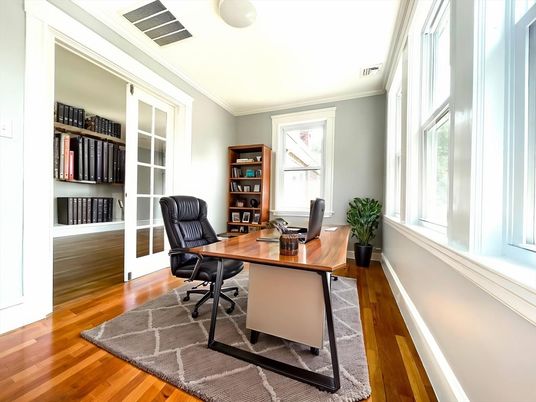 Home Office, Interior, Wood Texture Flooring