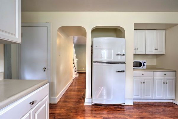 Interior, Kitchen, Wood Texture Flooring