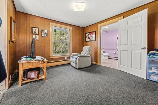 Bathroom, Interior, Recessed Lighting, Wooden Walls