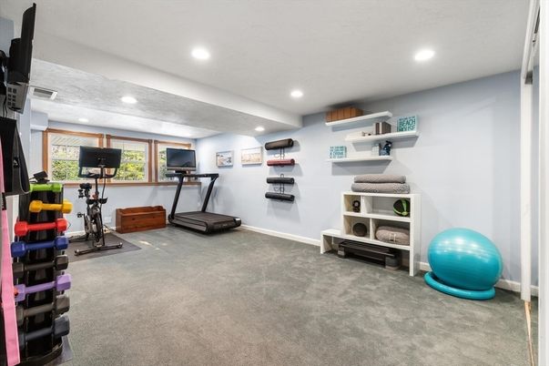 Fitness Equipment, Interior, Recessed Lighting