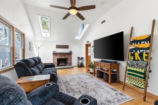 Fireplace, Interior, Living room, Wood Texture Flooring