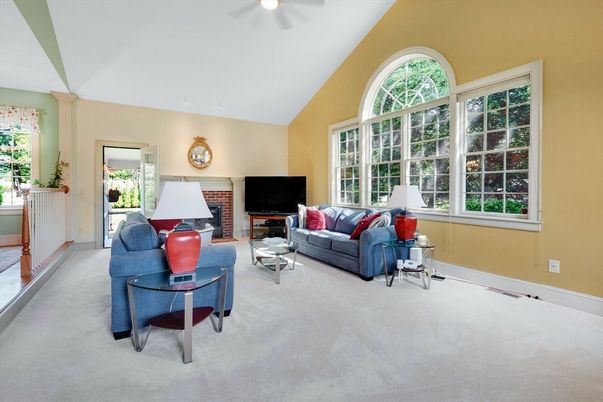 Fireplace, Interior, Living room, Recessed Lighting